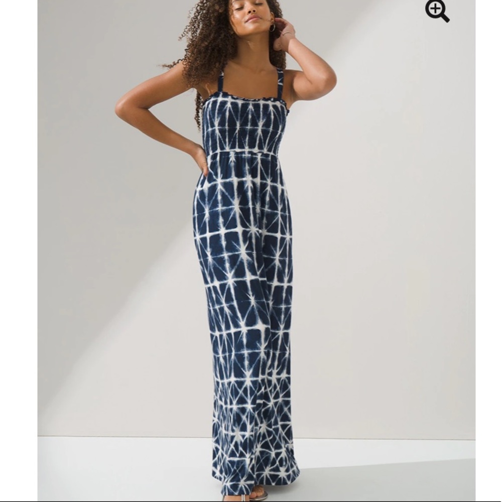 Soma Wknd Smocked Maxi Dress With Built-In Bra